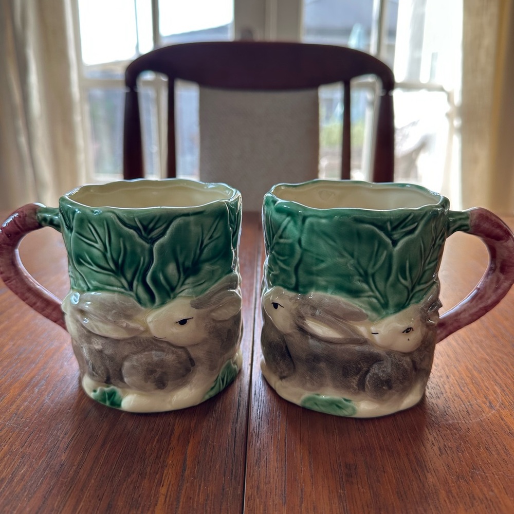 Vintage Easter Bunny Coffee Mugs